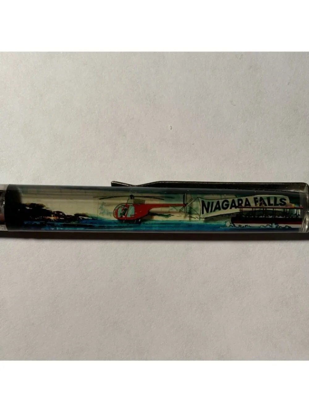 Niagara Falls New York Canada Floaty Pen Sightseeing Helicopter Moves Souvenir